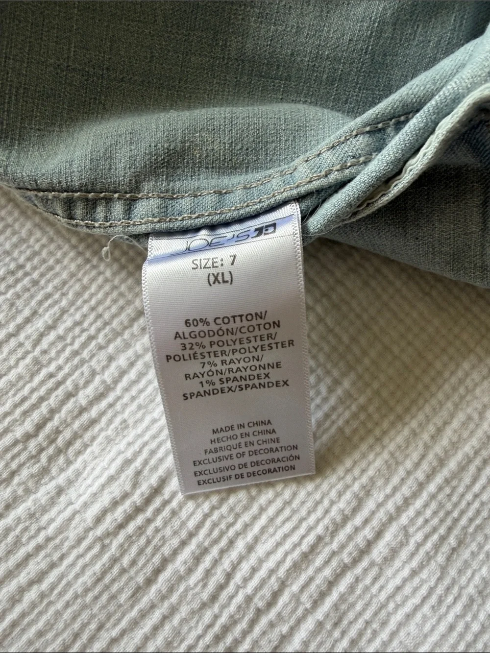 KIDS Joe's Jeans Light Wash Denim Jacket with Gray Hood